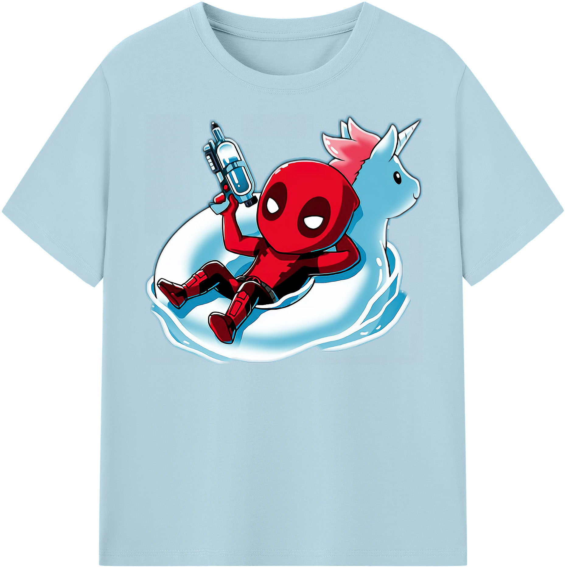 （画像用） Deadpool デッドプール 綿100％半袖Tシャツ（フロントプリント）